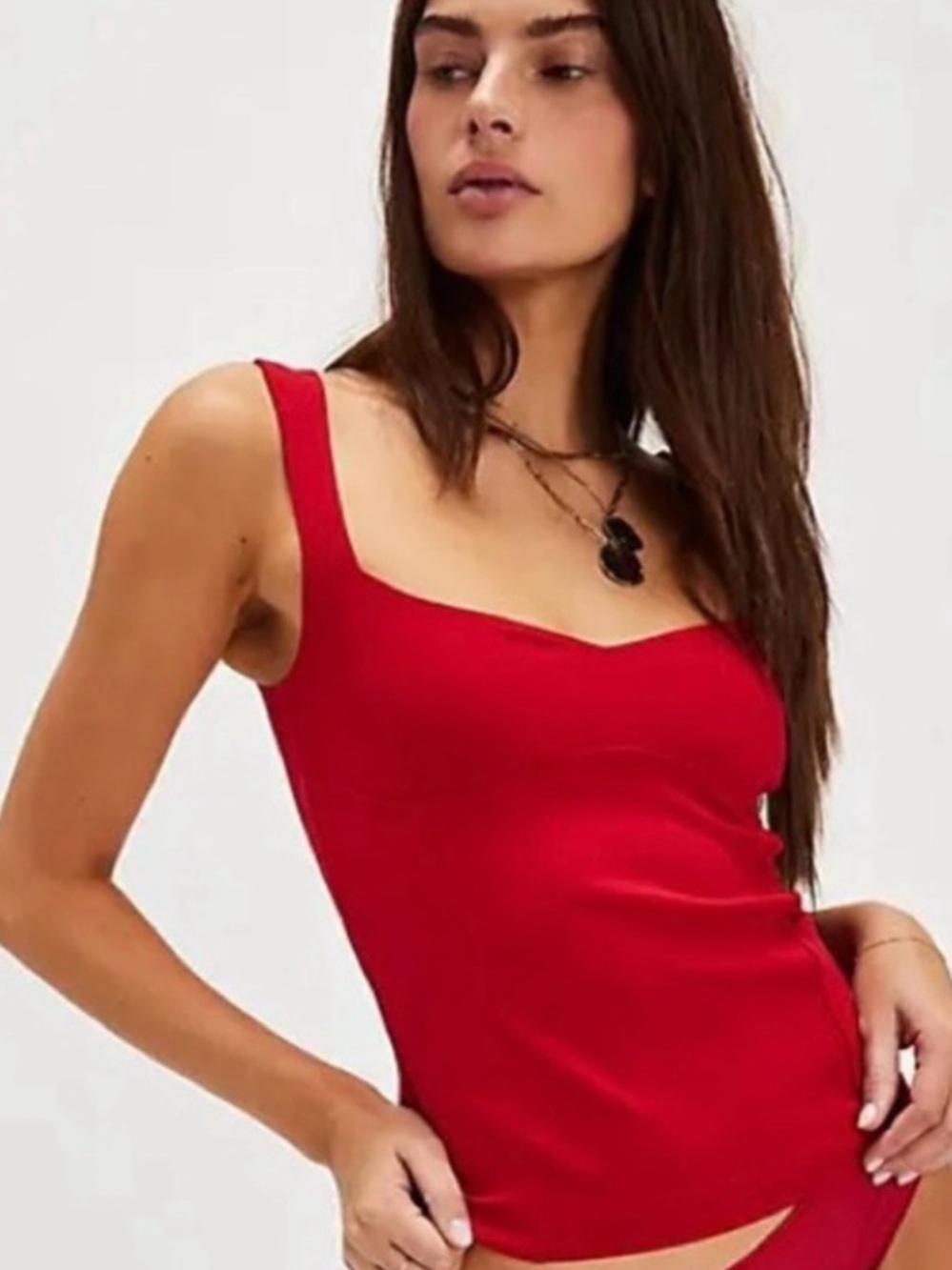 Free People Red Tank